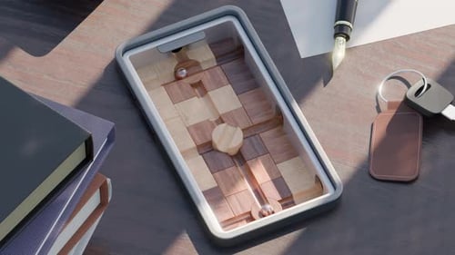 Surreal Shape Inflating Loop 3D Animation