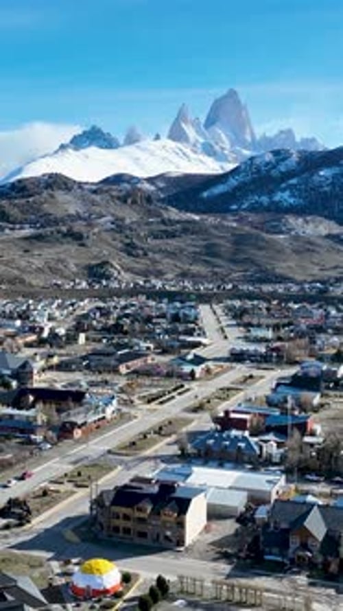 Patagonia City At El Chalten In Santa Cruz Argentina.