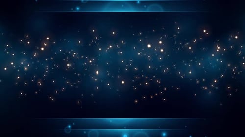 Royal Blue Golden Sparkles Background Loop 4k