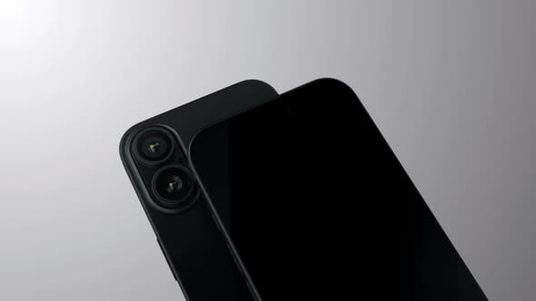Smartphone green screen with a rectangular plane for tracking screen ...