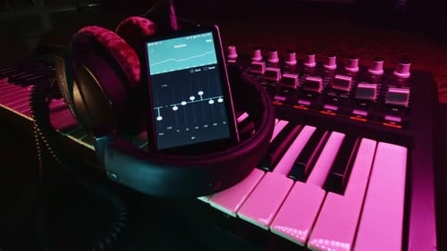 Music recording equipment with digital equalizer app