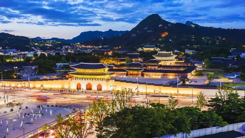 Gyeongbokgung Palace in Seoul City,South Korea
