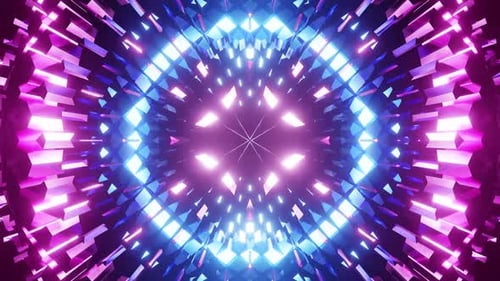Purple And Blue Vj Loop Background Eye For Party Disco Ball 4K
