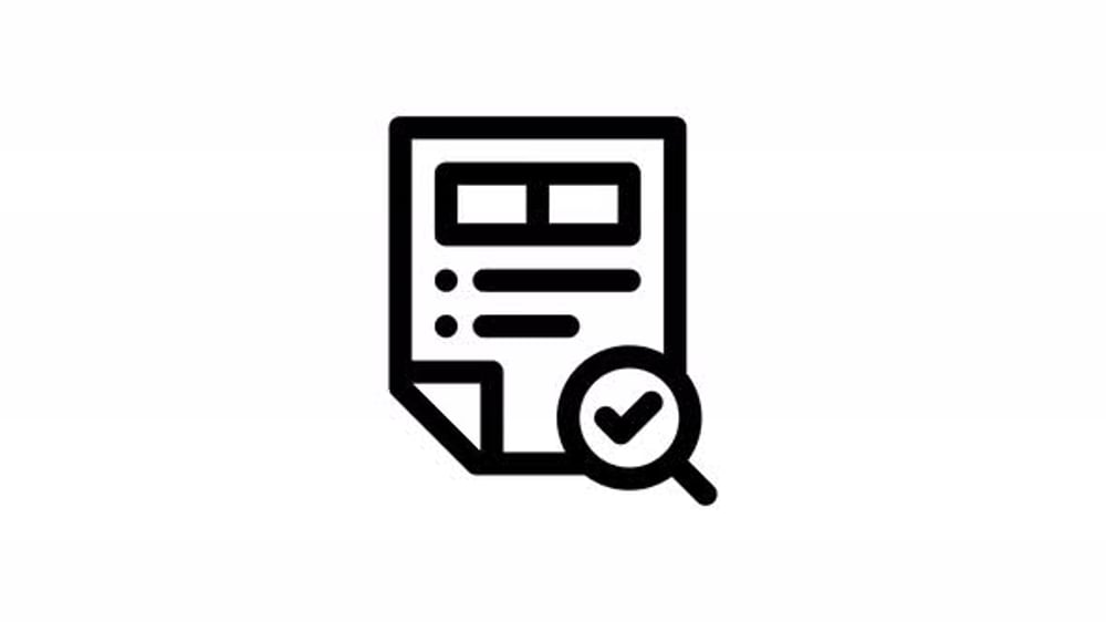 Animated Document Verification Icon with Checkmark, Elements Motion ...
