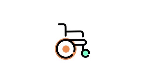 Wheelchair icon animation