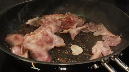 Bacon Cooking in a Pan
