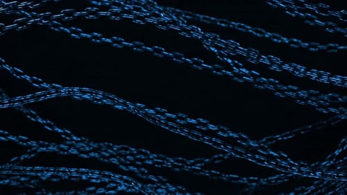 Abstract background with tangled chains