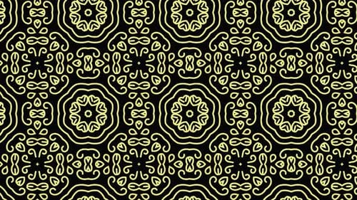 Elegant Ornamental Gold Pattern Loop Background