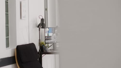 Female Employee Talking to Business People on Videocall