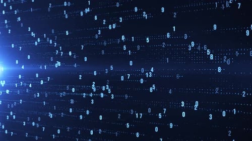 Digital Data Flow Background Loop