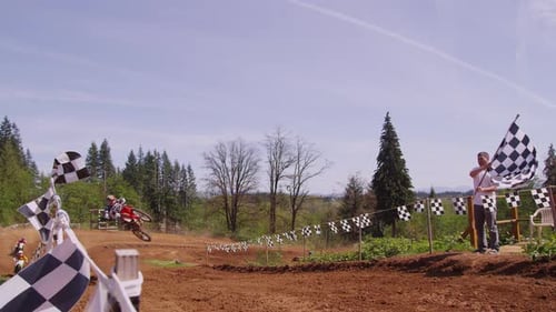 Encre Motocross Slow Motion Jump