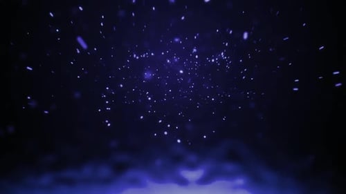 Blue Abstract Glowing Particle Flow Background Animation