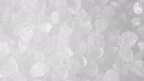 Close-up of Crushed, Bright White Ice