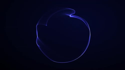 Abstract Fluid Energy Orb Logo Reveal
