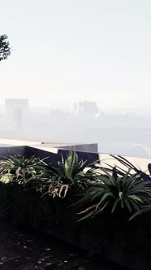 Urban Oasis Table and Chairs With City View