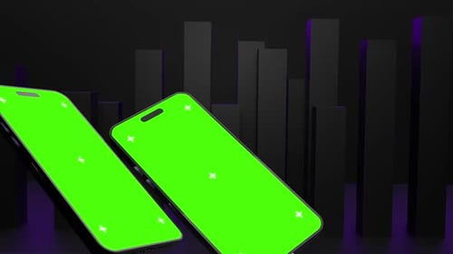 Realistic Phone 15 Mockup With Green Screen