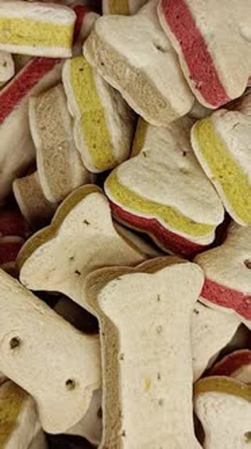 Vertical Video of Dog Biscuits