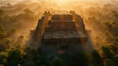 Ancient Structure In Jungle