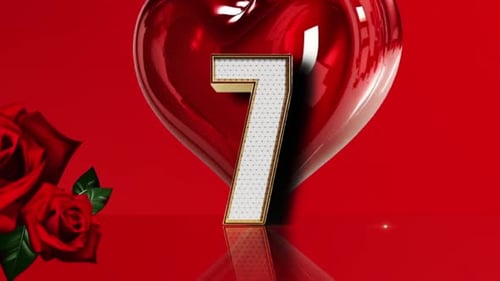 Valentine Day Countdown With Big Love