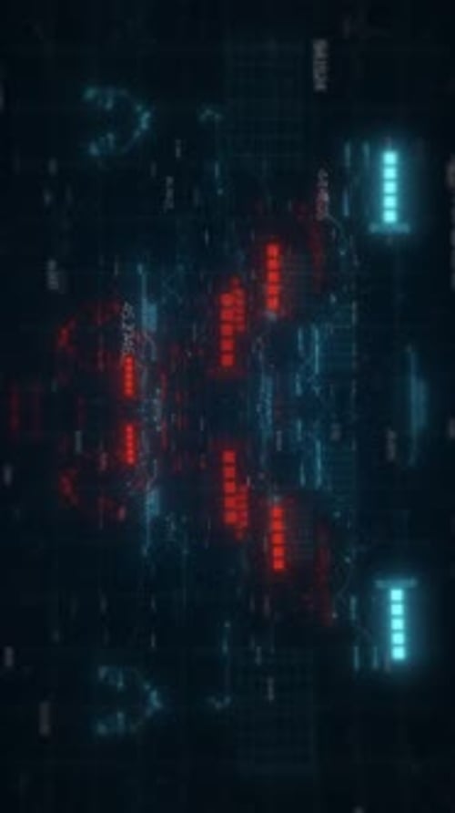 Vertical Video Futuristic CG Animation