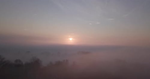 Fly Above Foggy Valley