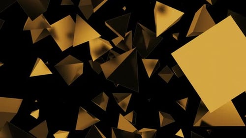 Boucle géométrique en forme d'or 3D