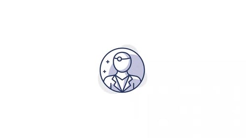 Minimalist Doctor Icon Animation for Healthcare Videos