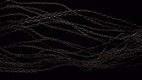 Abstract background with tangled chains