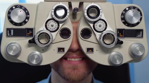 Patient in Ophthalmology Clinic