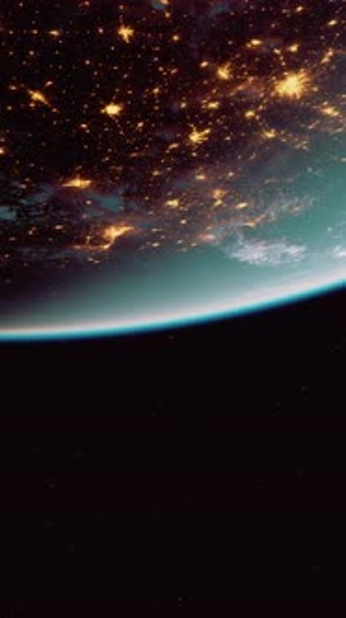 Earth From Space Nighttime View
