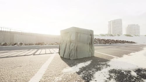 3D Camera Orbit Around Covered Cubic Object