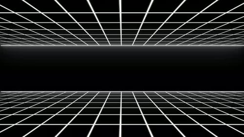 Futuristic Grid Perspective Seamless Background Loop