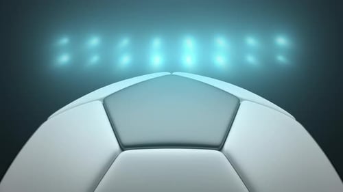Seamless Loop Soccer Ball Background