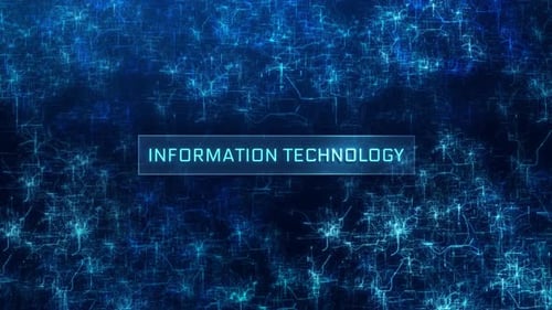Futuristic Digital Network Text Reveal Opener