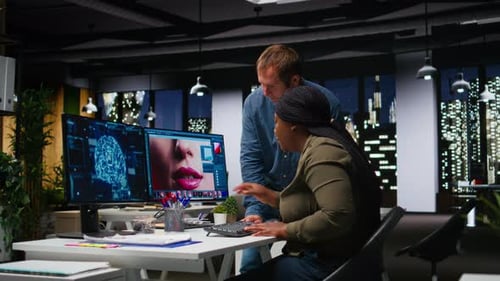 Multiethnic Editors Team Using AI Machine Learning for Editing Content