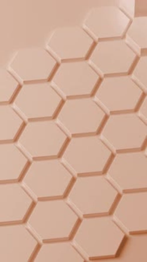 Abstract red honeycomb
