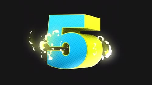 Bounce Scale 3 D Number 5
