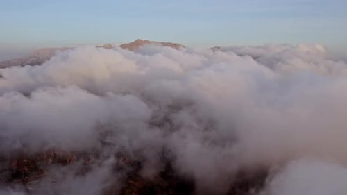 Clouds Over Mountain Peaks