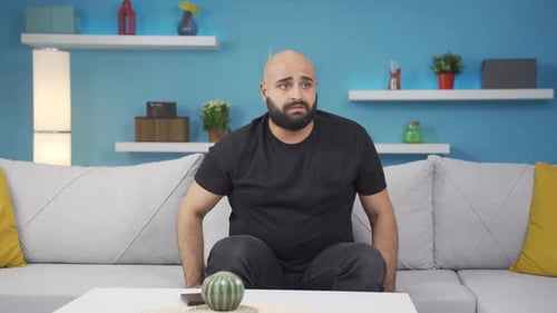 Man with family problems.