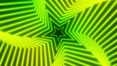 Neonsterne Hypnotische Illusion Vj Loop