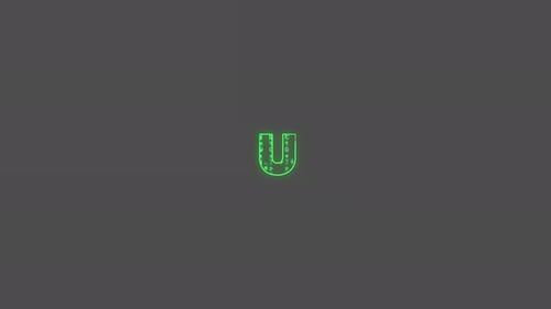 Cyber Usa Name Streaming Glitch Typing + Alpha Channel