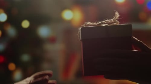 Giving a Gift at Christmas Time