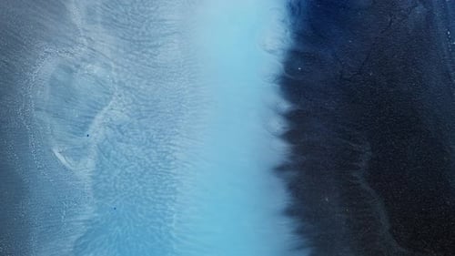 Abstract Background with Swirling Blue and White