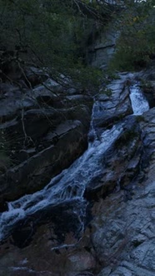 Vertical Video of Waterfall