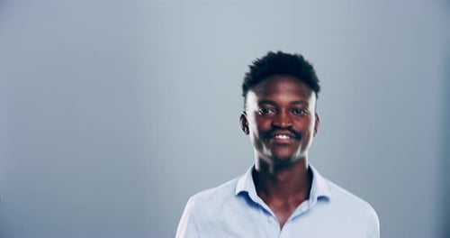 Young Man Dancing Close Up