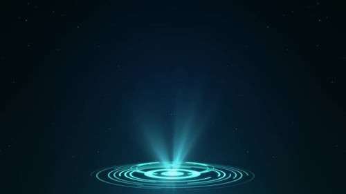 HUD circle interfaces Hi tech futuristic display