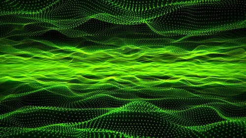 Fondo de flujo de forma de onda de energía radiactiva para tecnología, ciencia ficción y arte digital