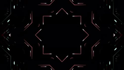 Radiant Kaleidoscope Loop Background