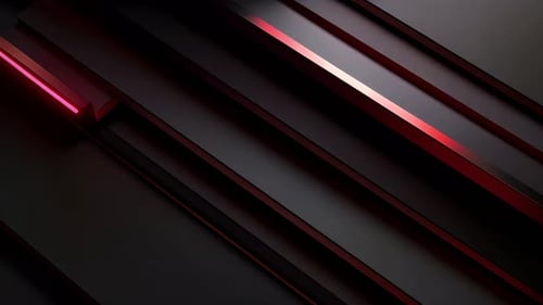 Futuristic Abstract Glowing Red Lines Background Loop