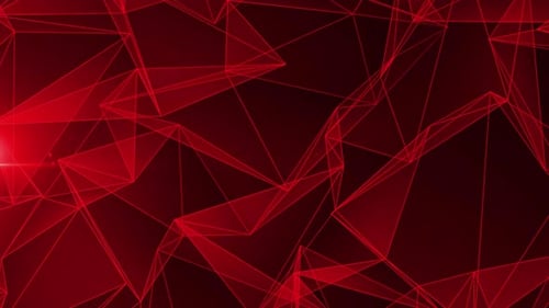 Geometric Patterns On A Plexus Canvas Red